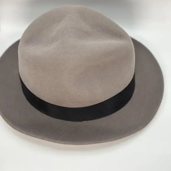 Scala Classico Hat Fedora Fitted Mens Large Wool Felt Feather Band Dress - Picture 3 of 8